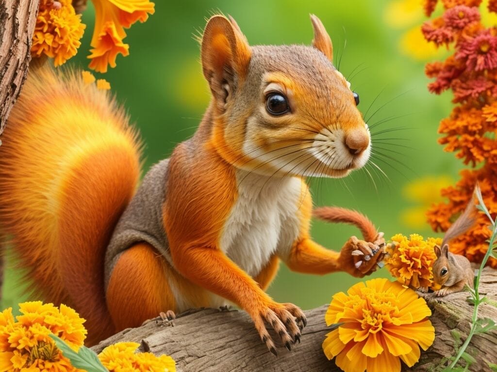 Do Squirrels Eat Marigolds