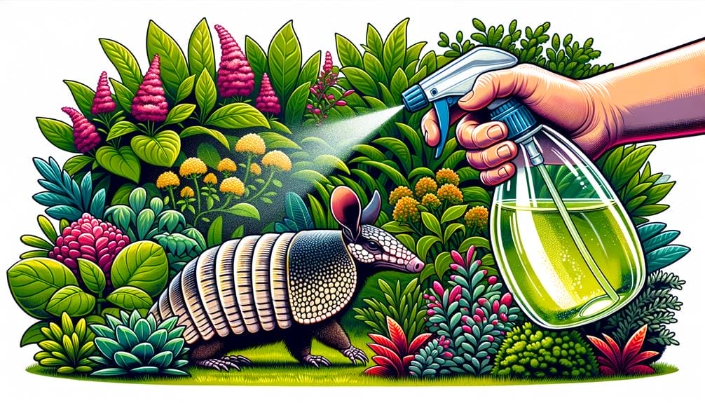 vinegar for deterring armadillos